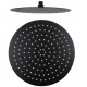 Round Matte Black 300mm Rainfall Shower Head with Ceiling Mounted Shower Arm